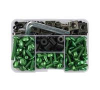 195 Pezzi Bulloni Carenatura Viti Di Fissaggio Per Suzuki Gsxs Gsx S750 S1000 Gsx-s Bandit Drz Ltz Burgman 650 400 Drz400(Green)