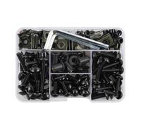 195 Pezzi Bulloni Carenatura Viti Di Fissaggio Per Suzuki Gsxs Gsx S750 S1000 Gsx-s Bandit Drz Ltz Burgman 650 400 Drz400(Black)