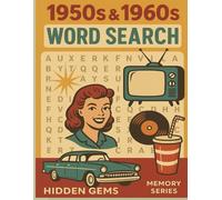 1950s & 1960s Word Search: Hidden Gems Memory series