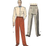 1950s Motivo, Uomo su Misura Fred Astaire Pantaloni -