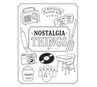 1950s Nostalgia Things Coloring Book: A Large Print Coloring Book for Seniors with Bold & Easy Designs