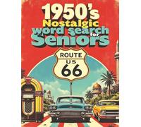 1950's Nostalic Word Search for Seniors: 53 Large print puzzles