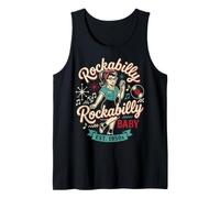 1950s Retro Rockabilly Pinup Vintage Style for Women Canotta
