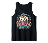 1950s Retro Rockabilly Pinup Vintage Style for Women Canotta