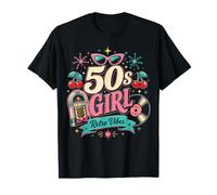 1950s Retro Rockabilly Pinup Vintage Style for Women Maglietta