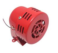 1950s Style 12V Air Raid Sirena Clacson Allarme Real Motor Driven Polizia Sicurezza Heavy Duty All Metal 7,6 cm Diametro 110dB Rosso