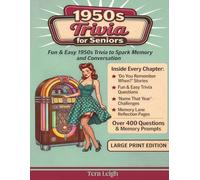 1950's Trivia for Seniors: Fun & Easy trivia to Spark Memory & Conversation with Answer Key