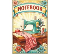1950s Vintage Sewing Machine Notebook Mid-Century Sewing Journal for Projects, Patterns & Creative Notes