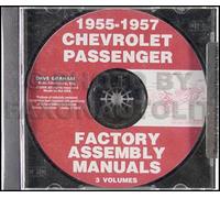 1955-1956-1957 Chevrolet Montaggio Manuale Su CD Bel Aria 150 210 Nomad Wagon