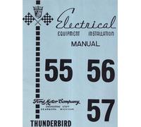 1955-1956-1957 Ford Thunderbird Manuale Elettrico Impianto Cablaggi Schemi
