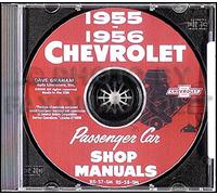 1955-1956 Chevy Negozio Manuale CD Bel Aria Nomad 150 210 Del Raggio Chevrolet