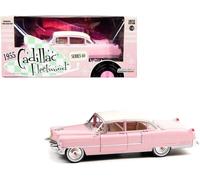 1955 Cadillac Fleetwood Serie 60 Rosa 1/24 Scala Diecast Auto Greenlight 84098