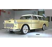 1955 Chevrolet Nomad Diecast Car Model 1/24 Green Die Cast Car by Motormax