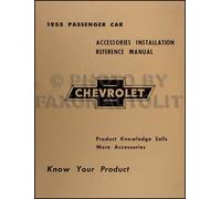 1955 Chevy Accessorio Installazione Manuale 55 Chevrolet Auto 150 210 Bel Aria