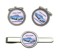 1955 Ford Thunderbird Auto Gemelli E Fermacravatta Set