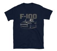 1956 F-100 Classic Pickup Truck T-Shirt Vintage American Hot Rod Tee Gift, blu, XXL