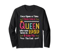 1959 Birthday Queen Girls Women Born in 1959 Maglia a Manica