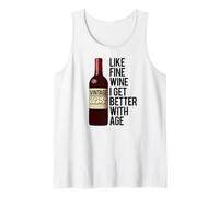 1959 Come Il Vino FINE I Get Better with Age Birthday Meme Canotta