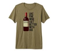 1959 Come Il Vino FINE I Get Better with Age Birthday Meme Maglietta Premium