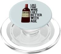 1959 COME IL VINO FINE I GET BETTER WITH AGE Birthday Meme PopSockets PopGrip per MagSafe