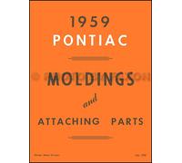 1959 Pontiac Cromo Orlo Corpo Modanatura Catalog Bonneville CATALINA Stella Capo