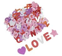 196 lettere adesive glitterate in schiuma per scrapbooking, biglietti di auguri, decorazioni per la casa di compleanno, scintillanti, per decorare biglietti