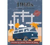 1960 Crossword Puzzles: Crossword Puzzles with Large Print Easy to Read and Print about Nostalgic, 1960s, 60s and More | 11x8.5 inches, 200 pages | ... … Gift for Vacations, Holidays and Relaxation