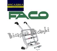 19602 - PORTAPACCHI ANTERIORE CROMATO FACO VESPA 125 300 GTS IGET HPE 2019-2024
