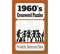 1960's Crossword Puzzles: Crossword Puzzles with Easy to Read Print about 1980's Pop Culture, Groovy Music, Classic Movies and more | 6x9 inches, 120 ... Gift for Holidays, Vacations and Birthdays