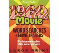 1960s Movie Word Searches + Movie Trailers. Watch the movie trailers of the puzzles you solve! (Large Print): For Adults, Seniors and Teens who Love Words Search Puzzles and Movies!
