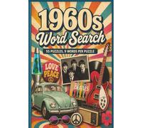 1960s Word Search: 55 Puzzles 9 words per puzzle