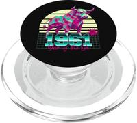 1961 Anno del bue Compleanno 80 Segno zodiacale cinese retrò PopSockets PopGrip per MagSafe