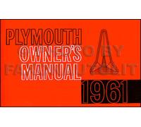1961 Plymouth Proprietari Manuale 61 Savoia Belvedere Furia Suburban Guida Libro