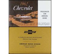 1962 Chevy Auto Proprietari Manuale Con Busta Biscayne Bel Aria Impala Ss