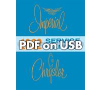 1962 Chrysler Negozio Manuale Su USB Imperial NEWPORT Nuovo Yorker 300 300H
