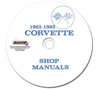 1963 1964 1965 Corvette Negozio Manuale Set Su Cd-Rom Chevrolet Riparazione