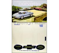 1963 Corvette Sting Raggio Proprietari Manuale Pacchetto Con Plastica Busta 63