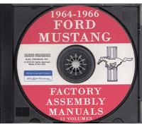 1964-1965-1966 MUSTANG CD Montaggio Manuale Set Di 11 Body Telaio Elettrico Ford