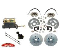 1964-66 Ford Mustang Kit Da Tamburo A Disco Dual MC XD Rotori Carbon Core