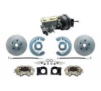 1964-66 MUSTANG Anteriore Potenza Freno a Disco Kit Con Croce Forati Rotori,
