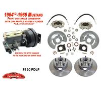 1964-66 MUSTANG Anteriore Potenza Freno a Disco Kit, Profilo Basso Pompa, Forati