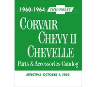 1964 Chevelle E El Camino Master Parts Book Catalogo Illustrato Chevrolet SS