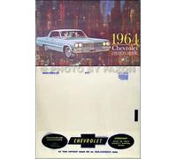 1964 Chevy Owner Manuale Con Busta Bel Aria Ss Impala Biscayne Chevrolet Auto