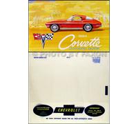 1964 Corvette Proprietari Manuale Con Chevy Busta 64 Chevrolet Owner Guida Libro