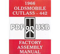 1965-1968 Oldsmobile 442 E Cutlass Pdf Su USB Fabbrica Montaggio Manuali