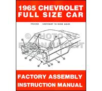 1965 Chevy Rilegato Montaggio Manuale Ss Impala Bel Aria Biscayne Caprice