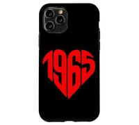1965 Cuore Vintage 1965 Forma di Cuore Amore 60° Compleanno Custodia per iPhone 11 Pro