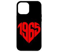 1965 Cuore Vintage 1965 Forma di Cuore Amore 60° Compleanno Custodia per iPhone 12 Pro Max