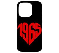 1965 Cuore Vintage 1965 Forma di Cuore Amore 60° Compleanno Custodia per iPhone 14 Pro
