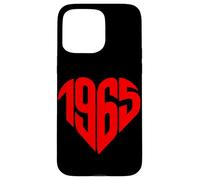 1965 Cuore Vintage 1965 Forma di Cuore Amore 60° Compleanno Custodia per iPhone 15 Pro Max